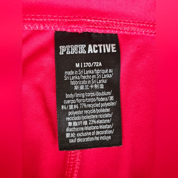 Victoria's Secret ACTIVE Bright Red High Waist Tie Ruched Leggings Buttery Soft - Picture 9 of 10